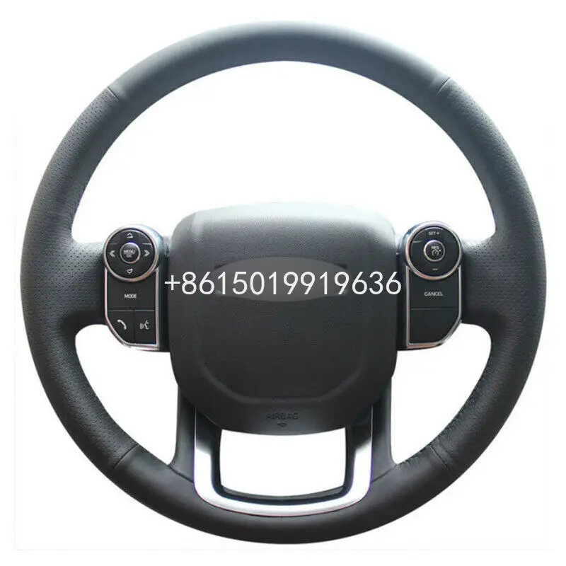 

DIY Top Leather Steering Wheel Cover For Land Rover Range Rover 2014-15