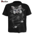Новейшая футболка с 3D принтом кота, Повседневная футболка с коротким рукавом и круглым вырезом, модная 3D Футболка с принтом, мужскиеженские футболки, высокое качество, футболка Hombre