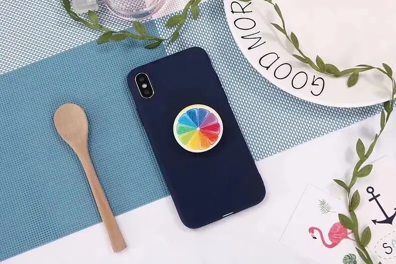 Держатель для фруктов чехол для samsung Galaxy J6 J7 J8 A9 A9s J1 J2 J3 J4 J5 Core премьер-профессионал плюс ЕС - Цвет: Cyan Lemon