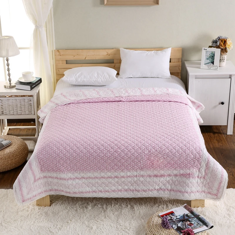 Одеяло хлопковое теплое мягкое удобное покрывало для кровати дышащее