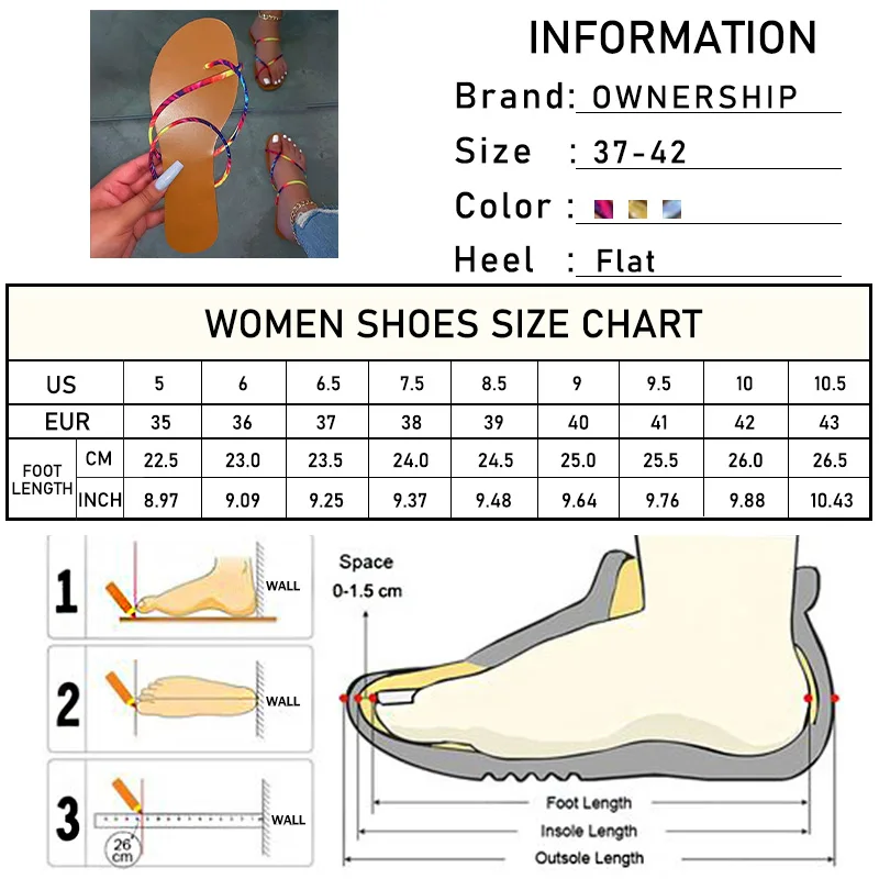 

Women Flip Flops 2020 Woman Summer Casual Slipper Women's Narrow Band Flat Ladies Fashion Slides Female Beach Shoes Plus Size 42