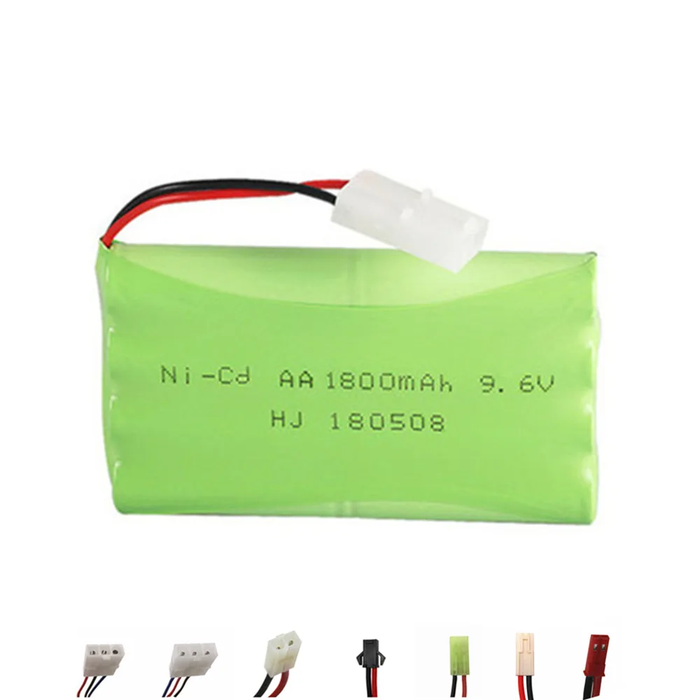 Аккумулятор NICD 9 6 в 1800 мА · ч AA с зарядным устройством USB для радиоуправляемых