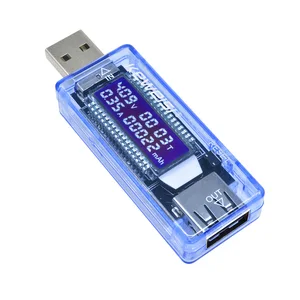 Тестер зарядного устройства USB, измеритель напряжения, тока, вольтметр, амперметр, тестер емкости аккумулятора мобильный детектор уровня мощности