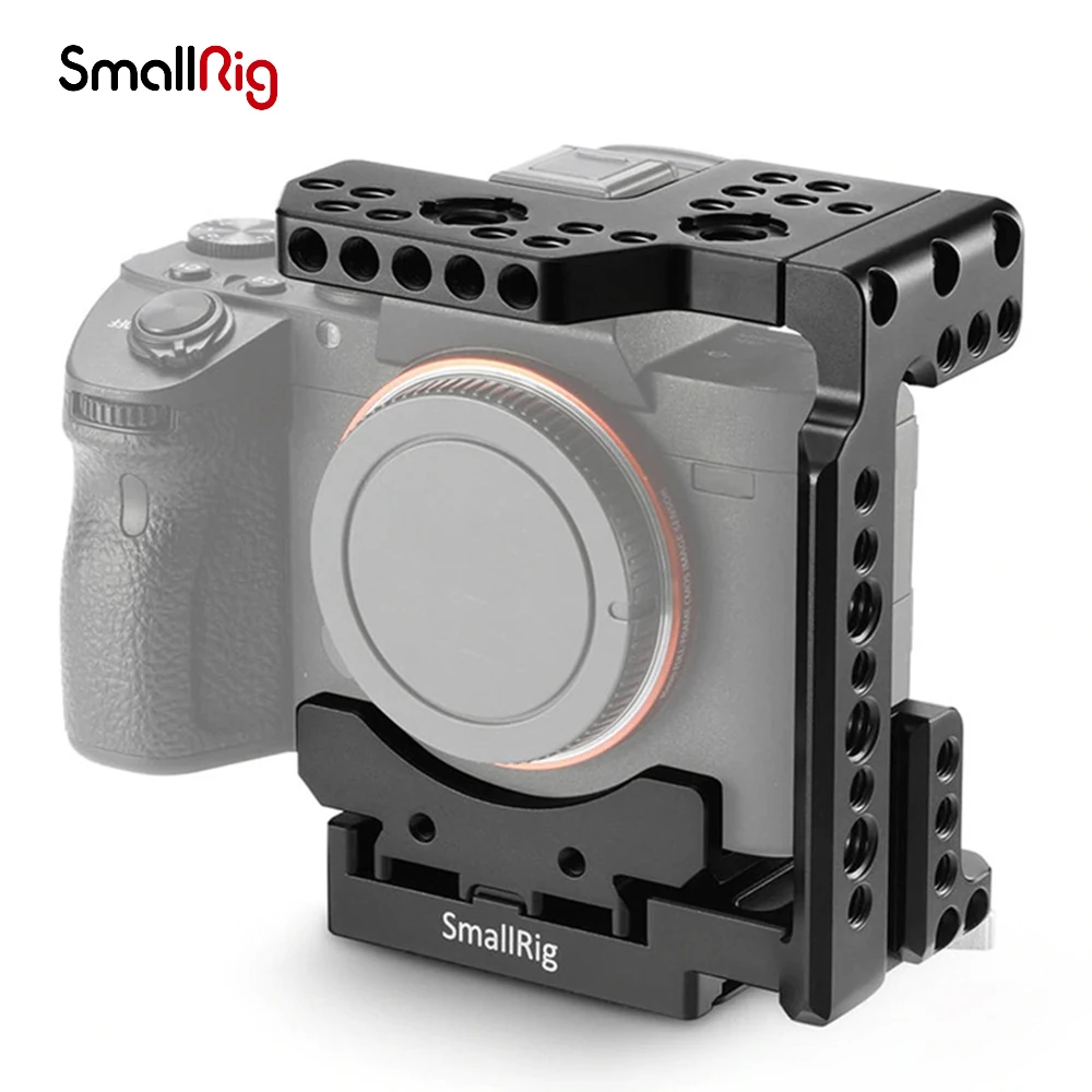 

SmallRig DSLR Camera A7M3 A7M2 Cage Quick Release Half Cage W/ Manfrotto plate for Sony A7RIII / A7III / A7II /A7RII / A7S II