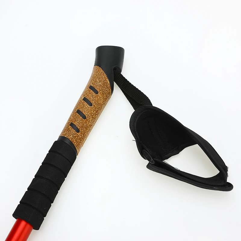 Регулируемая 3 секционная трость из алюминиевого сплава складная для