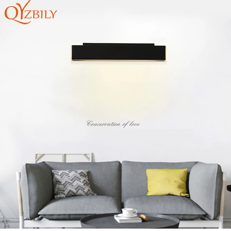 Настенный светильник современный минималистичный светодиодный алюминиевый