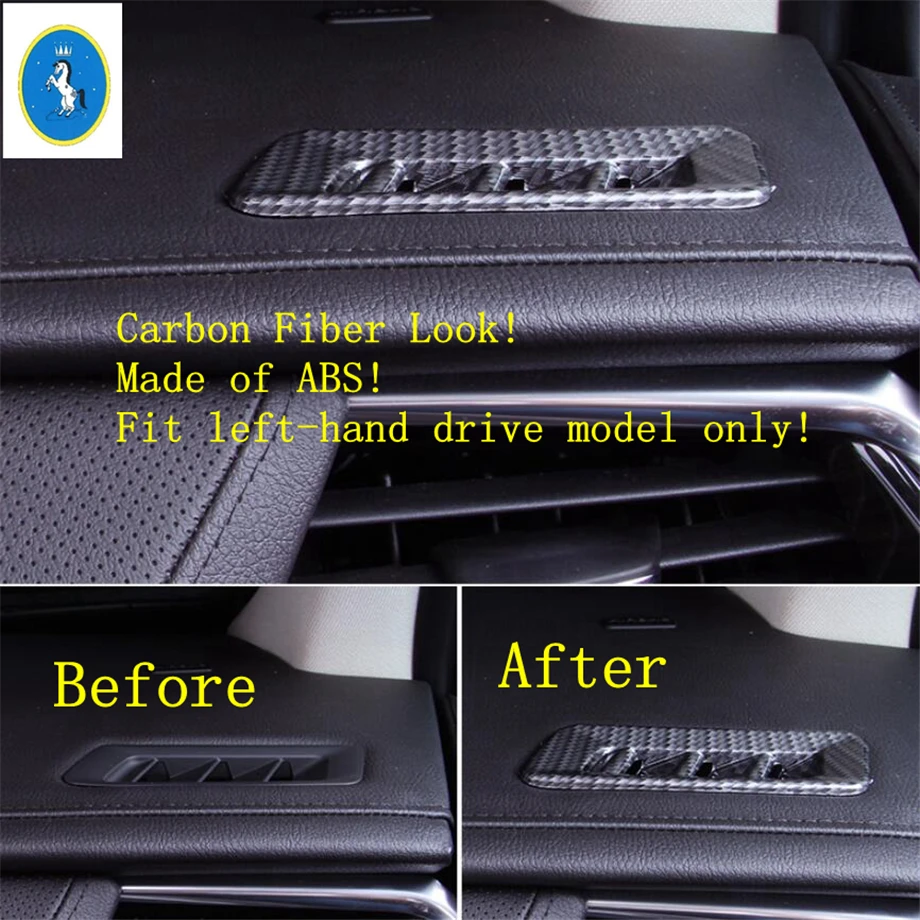 

Yimaautotrims Front Right Side Air Conditioner AC Outlet Vent Frame Cover Trim Fit For Cadillac XT5 2016 - 2020 Left-hand Model