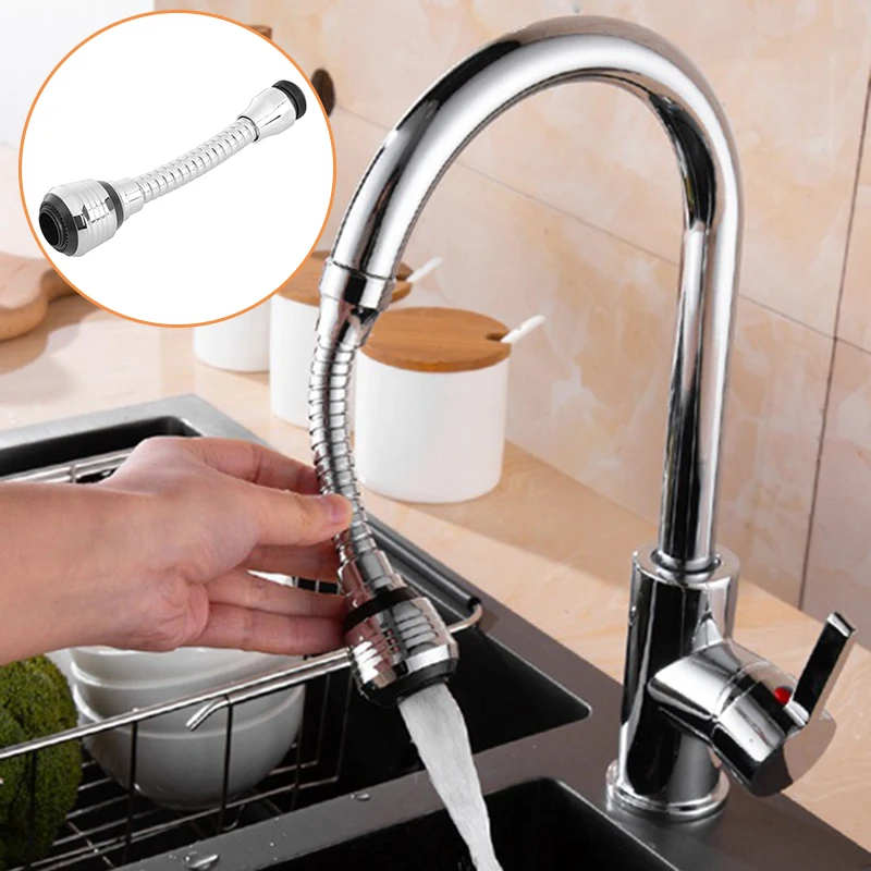 

Stainless Steel 360 Degree Rotatable Water-Saving Faucet Aerator Sprinkler Faucet Water Filter Bubbler Kitchen Splash Head