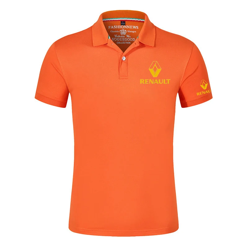 

2021 Summer Renault Shirts Men Short Comfortable Sleeves T Shirts Brand Classic Male Cotton Casual Customize Sport Tees