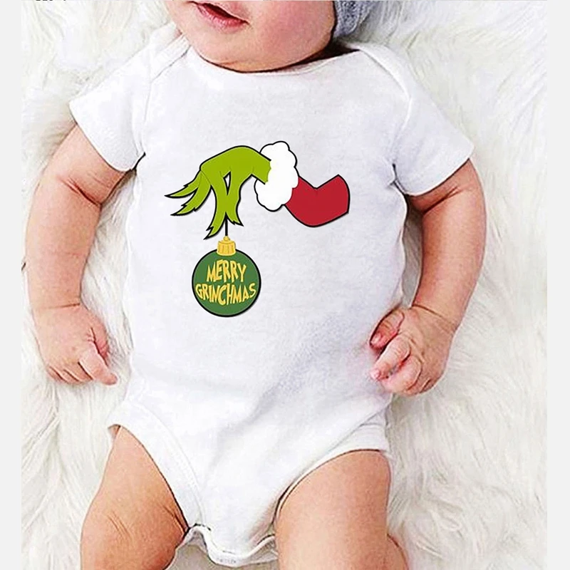 Ropa De Navidad цельный комбинезон для новорожденных рождественские наряды девочек