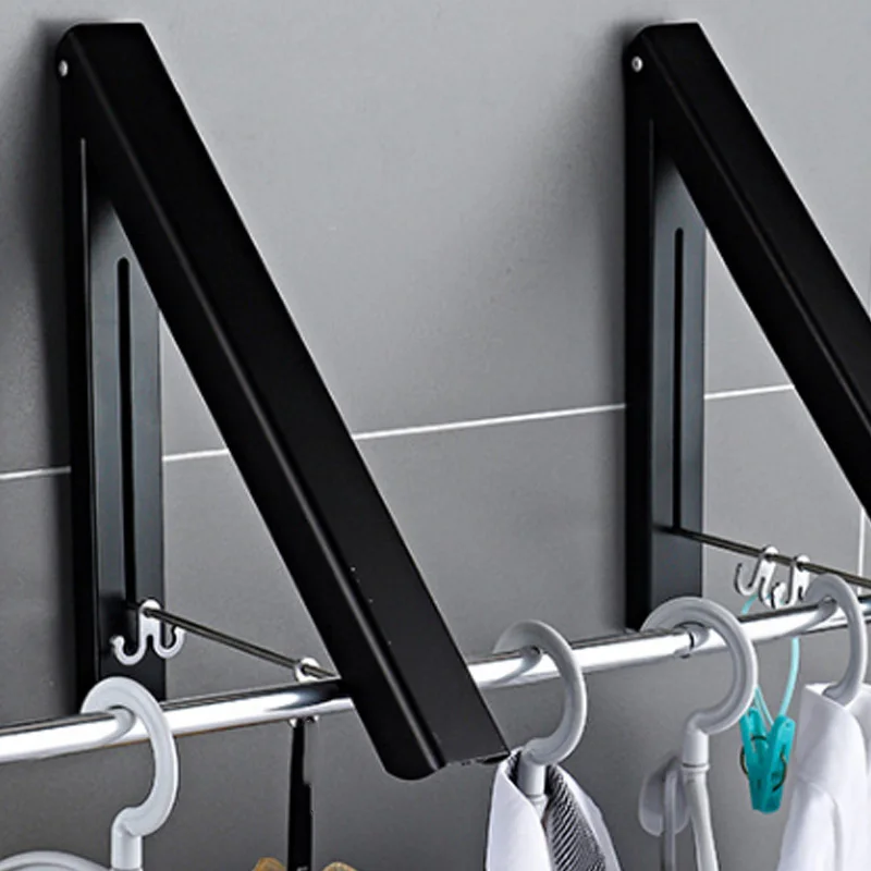 Складная сушилка для белья ванной комнаты регулируемая выдвижная инструмент