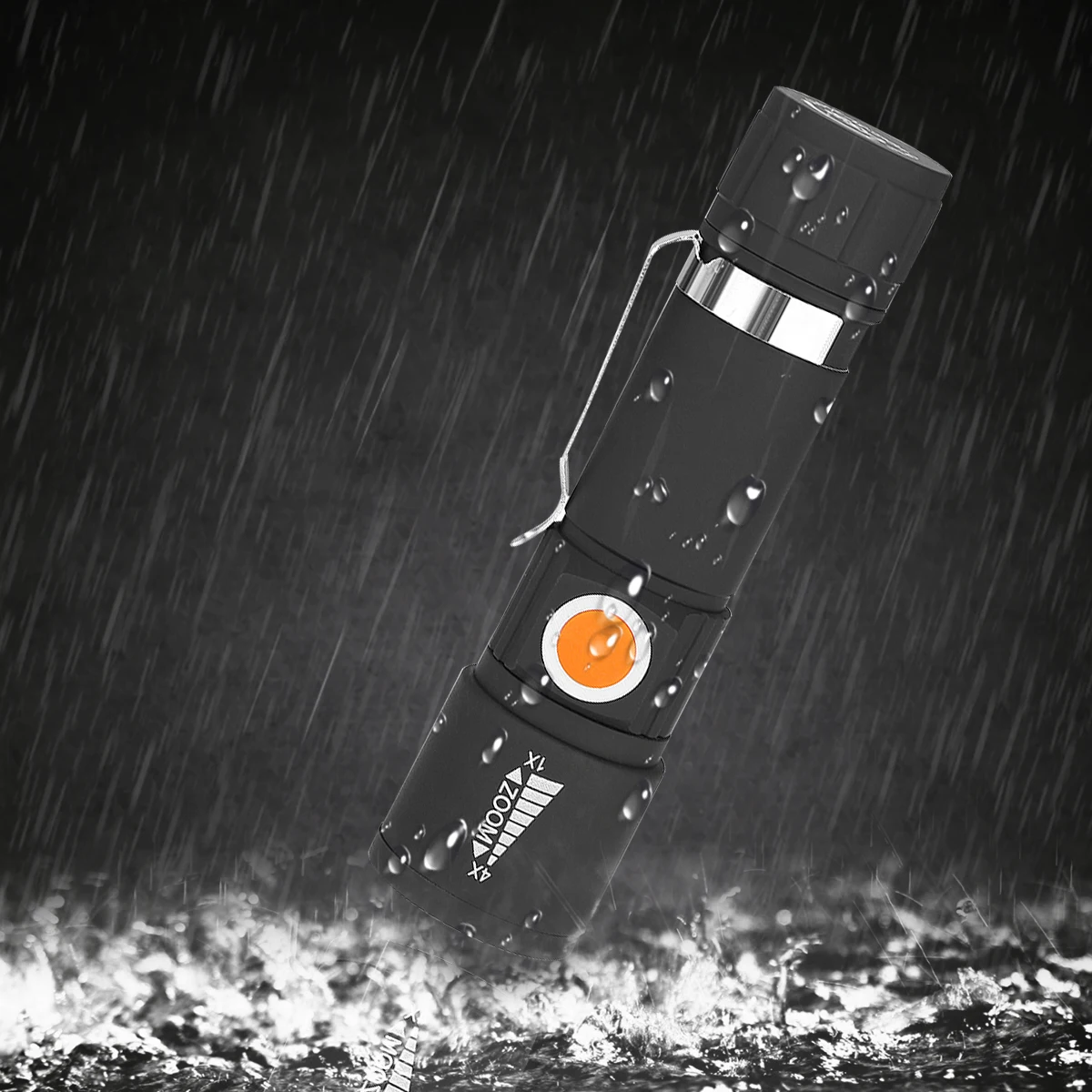 Светодиодный мини фонарик с 3 режимами USB зарядное Освещение ручной