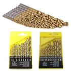 Набор сверл из быстрорежущей стали, 13 шт., 1,5-6,5 мм, с титановым покрытием, с прямым хвостовиком