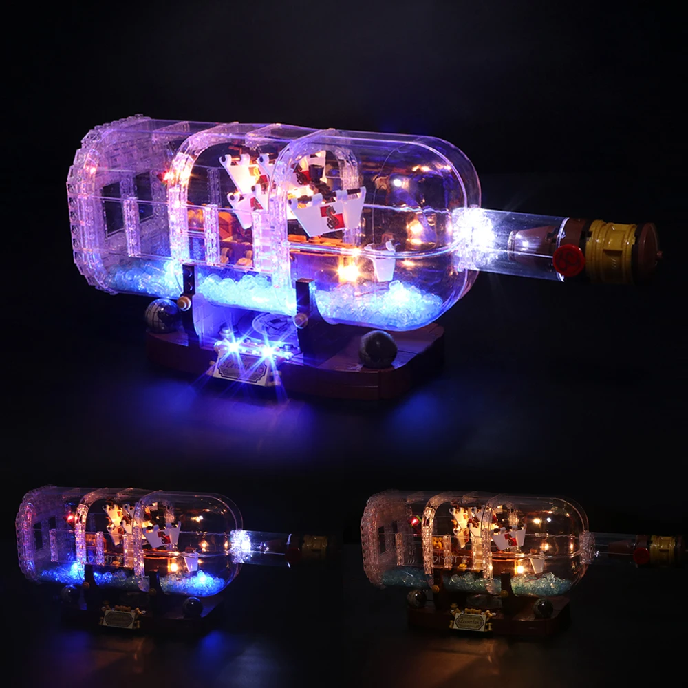 

Vonado LED Lighting Set for 21313 Ideas Serie 16051 Ship in a Bottle Collectible Building Toy Light Kit, Not Included Model