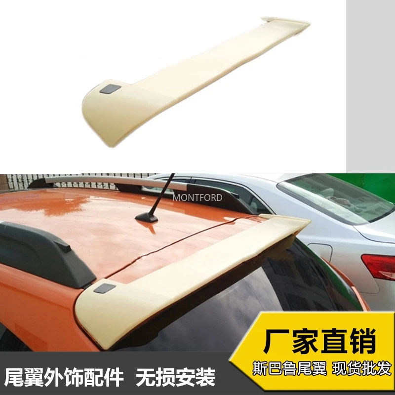 For SUBARU XV Spoiler 2001-2015 XV SPOILER High Quality ABS Material Car Rear Wing Primer Color Rear Spoiler