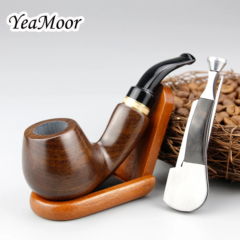 Новинка деревянная подставка с открытым замком 9 мм фильтр табачная трубка