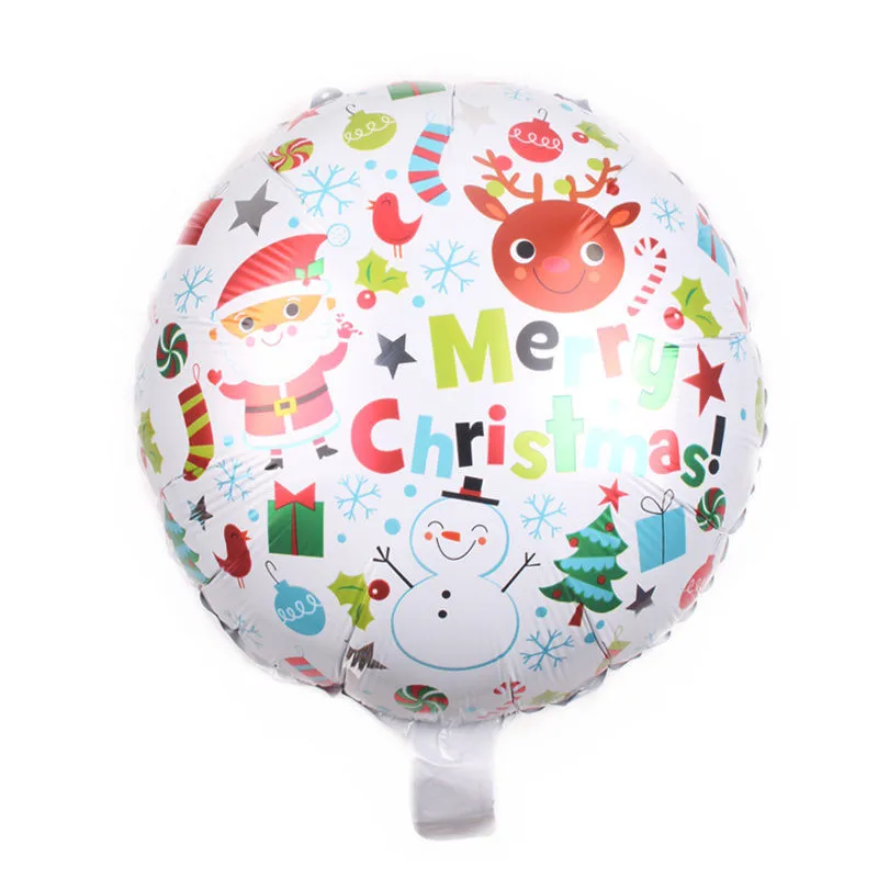 Рождественская игрушка 18 дюймов круглый фольгированный Гелиевый шар для