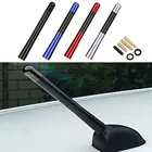 Универсальная Антенна 12 см для стайлинга автомобиля, короткая радиоантенна из углеродного волокна для Kia Jeep Jac Isuzu Lancia Lada Lexus, автомобильные аксессуары