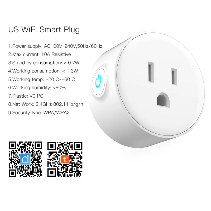 Type 5 FrankEver US Smart Plug 10A домашняя Автоматизация Wi-Fi розетка синхронизации включения/выключения питания работает с Alexa и Google Tuya Smart life APP - Цвет: Type 5
