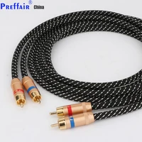 preffair audio cable high end hifi rca audio cables with rca plug audio cable hi end pure copper rca to rca audio cable 2rca