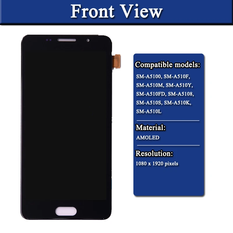 Amoled экран для Samsung Galaxy A5 2016 A510 дисплей A5100 A510F A510M A510Y A510FD A5108 ЖК сенсорный дигитайзер