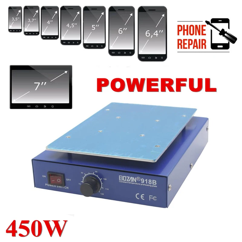 

ЕС 220В ЖК-экран сепаратор нагревательная платформа пластина стекло удаление телефона Ремонт машина Авто тепло гладкая пластина