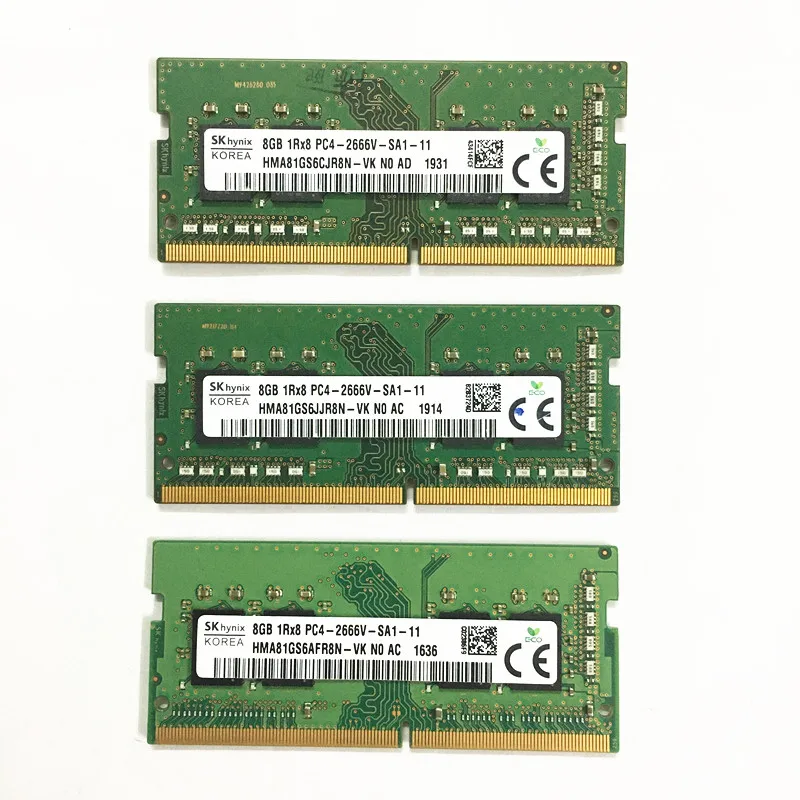 

SK hynix DDR4 RAMS 8GB 1Rx8 PC4-2666V-SA1/SA2-11 DDR4 8GB 2666MHz Laptop Memory 8gb 2666 ddr4