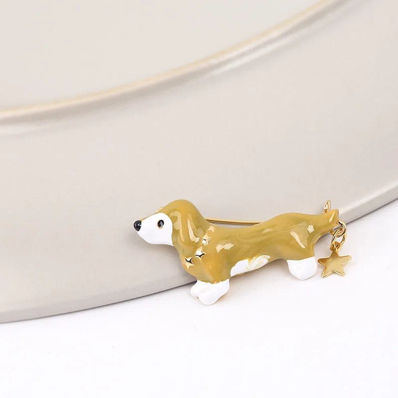 Новинка 2019 модная Милая стереоскопическая булавка в виде собаки эмаль корги