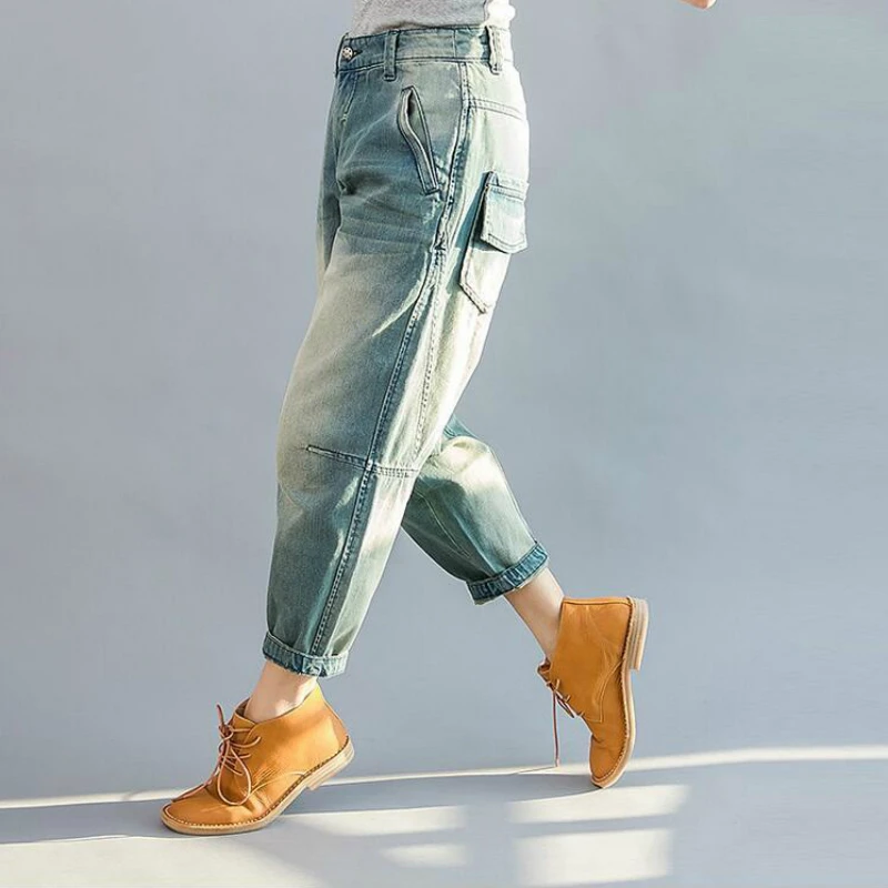 Новинка 2020 оригинальные брюки-султанки Свободные повседневные винтажные