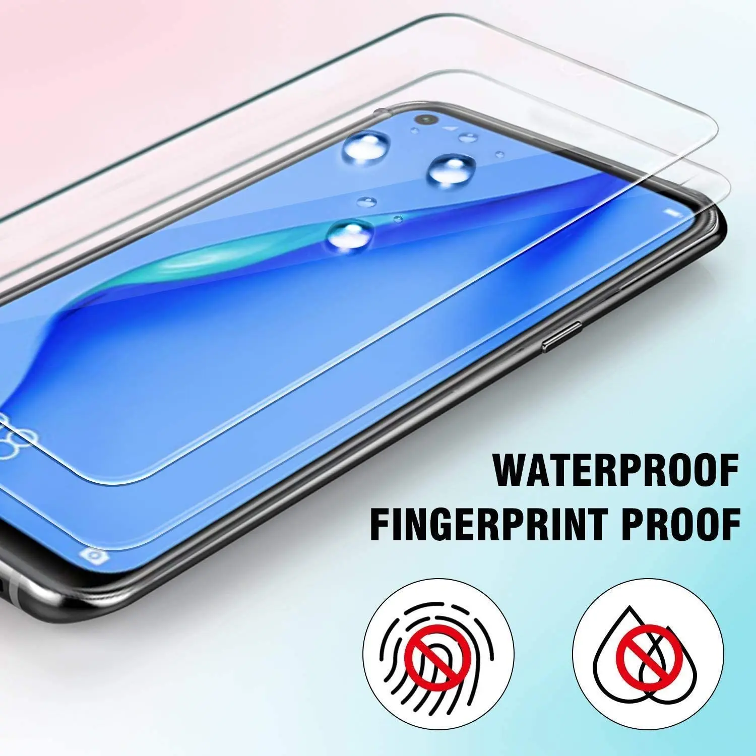 Закаленное стекло для Huawei Nova 7 SE 5G 9H 2.5D пленка Взрывозащищенная прозрачная