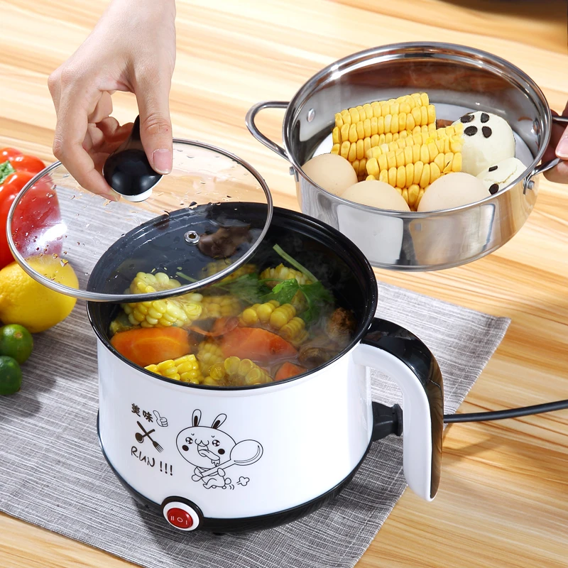 

220V Mini Rice Cooker Electric Cooking Machine Single/Double Layer Available Hot Pot Multi Electric Rice Cooker EU/UK/AU/US CF47