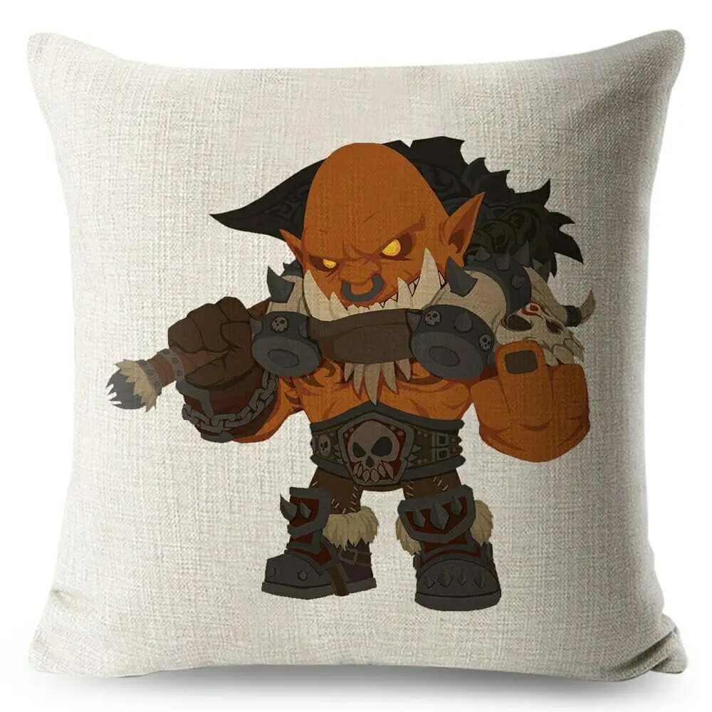 Милый чехол для подушки с персонажами из мультфильмов Boss Illidan Arthas дивана дома |