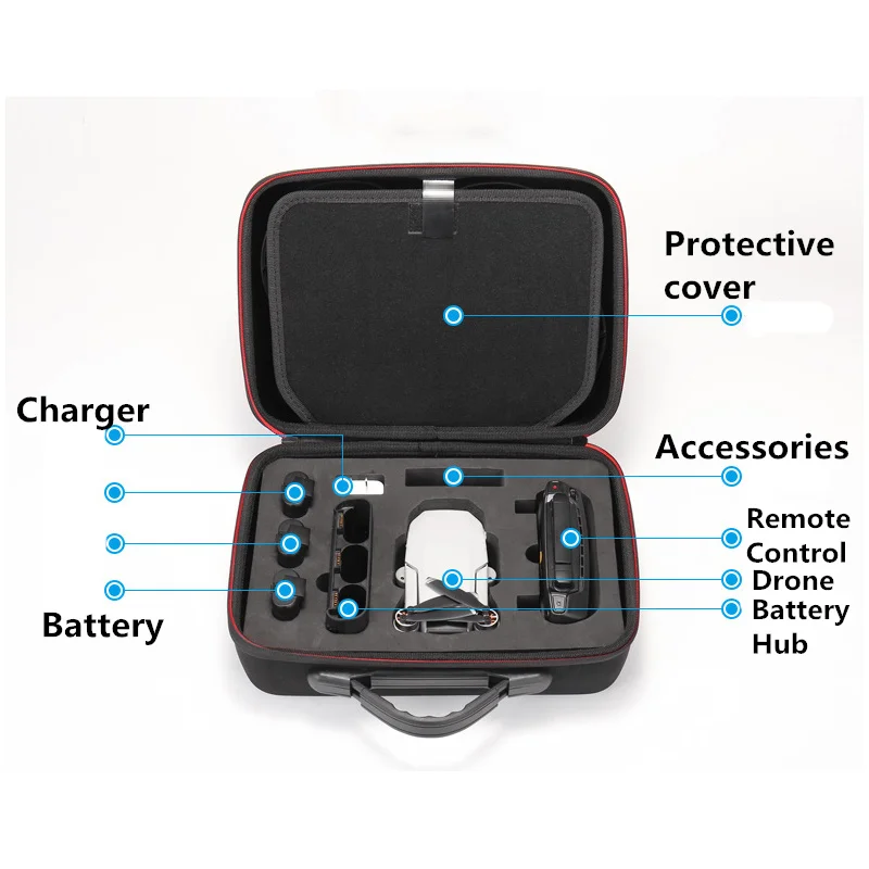 Портативная сумка на плечо EVA для DJI Mavic Mini Дорожный Чехол нейлоновая коробка
