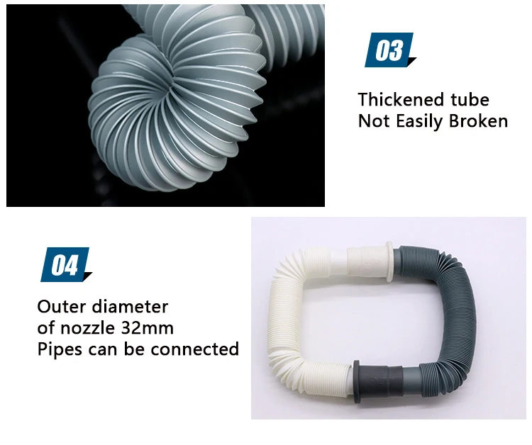 2 шт. пластиковый сливный шланг для раковины стиральная машина Сантехнический