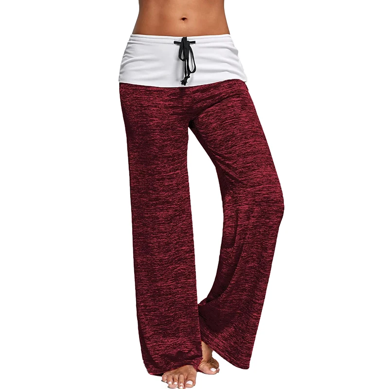 

Drawstring High Waist Loose Casual Long Pants Women Trousers Casual Long Sweatpants Wide Leg Ladies Sportwear Straight Pants