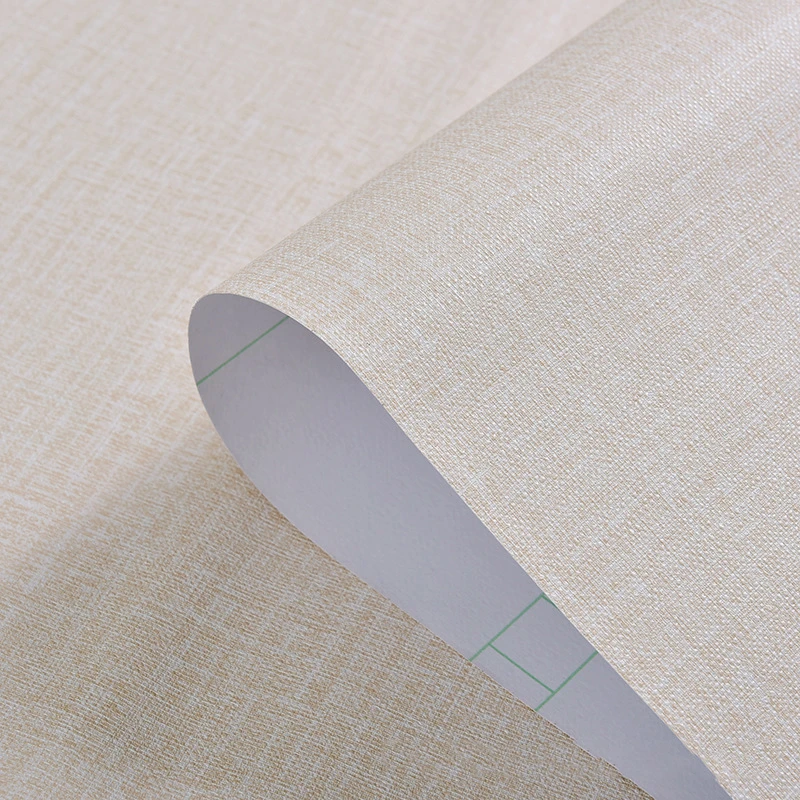 3 м Новые однотонные самоклеящиеся виниловые обои с имитацией ткани для гостиной