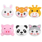 Силиконовые самоприлепляющиеся резиновые круглые дверные подушка безопасности для стены защитное устройство дверной ручки бампера фиксаторы уход за кожей лица Маска Анти-скольжения Стикеры