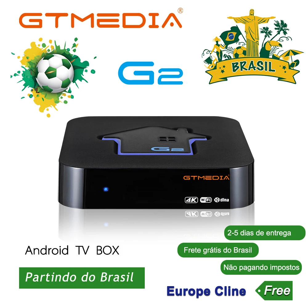 GTMEDIA G2 tv Box+ сервер для ip-телевидения 4K HDR Android 7,1 Ultra HD 2G 16G wifi Google Cast Netflix IP tv Set top Box медиаплеер