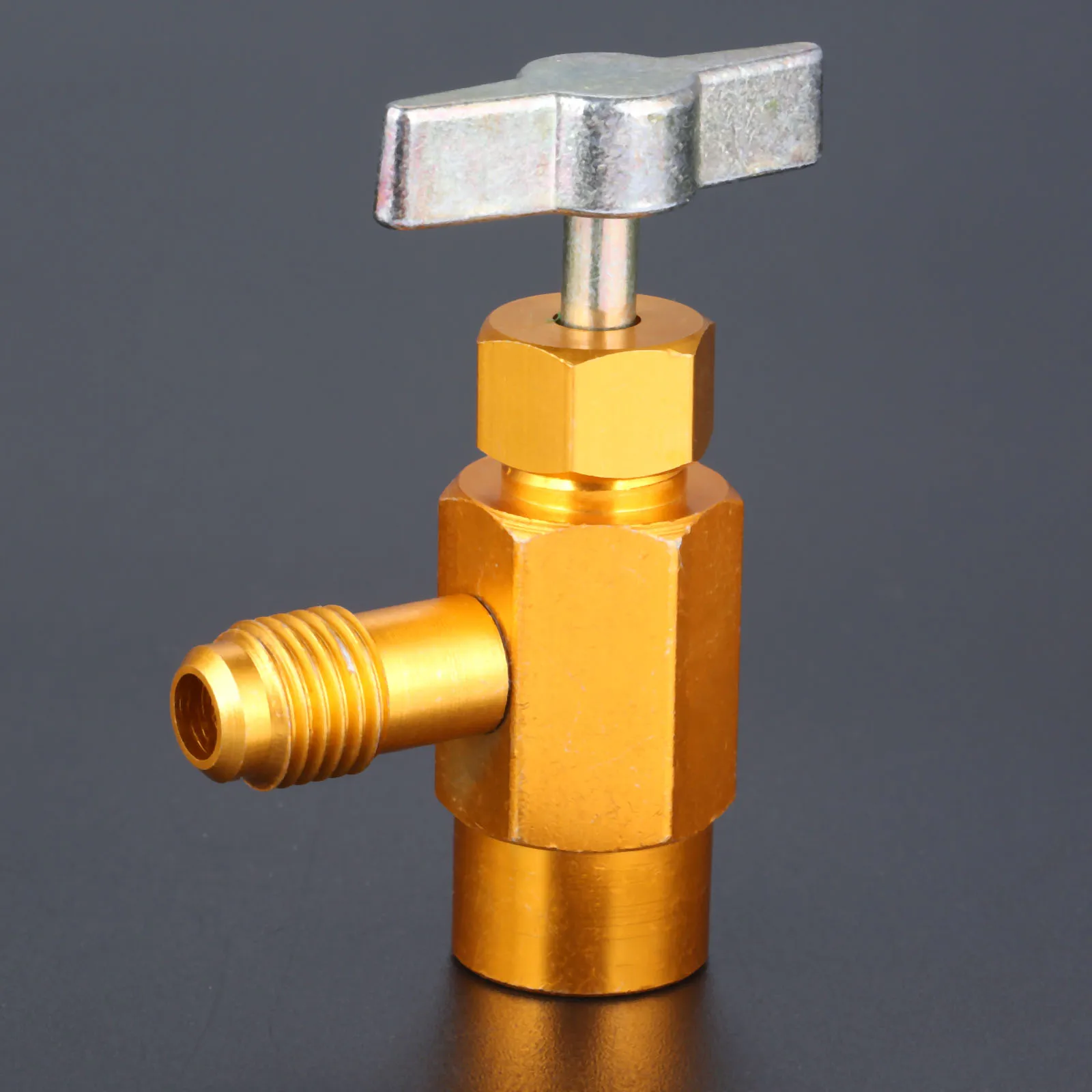 R-134A открывалка для хладагента кран Дозирующий клапан 1/2 ACME 1/2SAE латунный