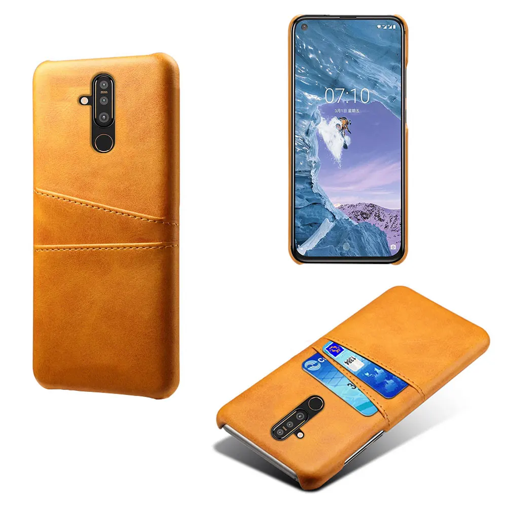 Бизнес слот для карт Гибридный чехол из искусственной кожи + PC кожаный телефона