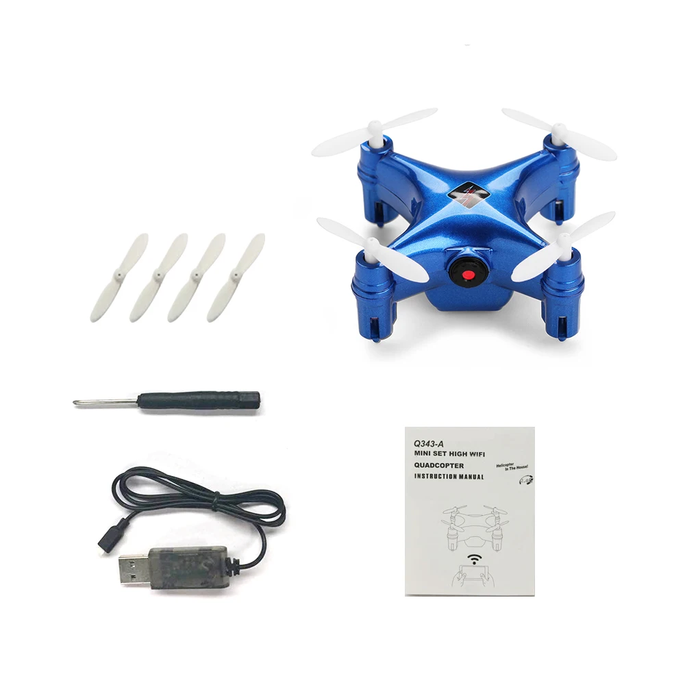 Квадрокоптер WLtoys Q343A мини-Дрон с камерой 480P Wi-Fi FPV | Игрушки и хобби