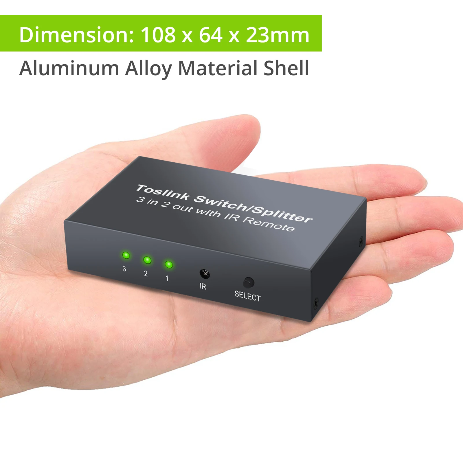 Оптический коммутатор LiNKFOR 3 Port с 2 сторонним Spdif Toslink оптический цифровой аудио