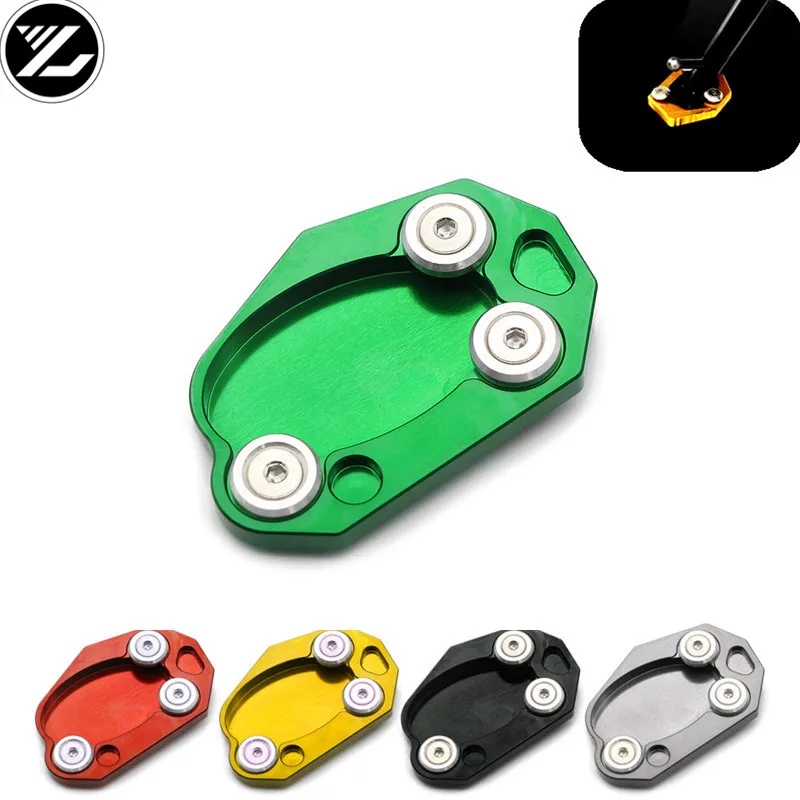 

Motorcycle Side Stand Kickstand Enlarge Extension Pad for KAWASAKI ZX-10R 2008-2014 VERSYS650 2007-2009 ZX-6R 2009-2014