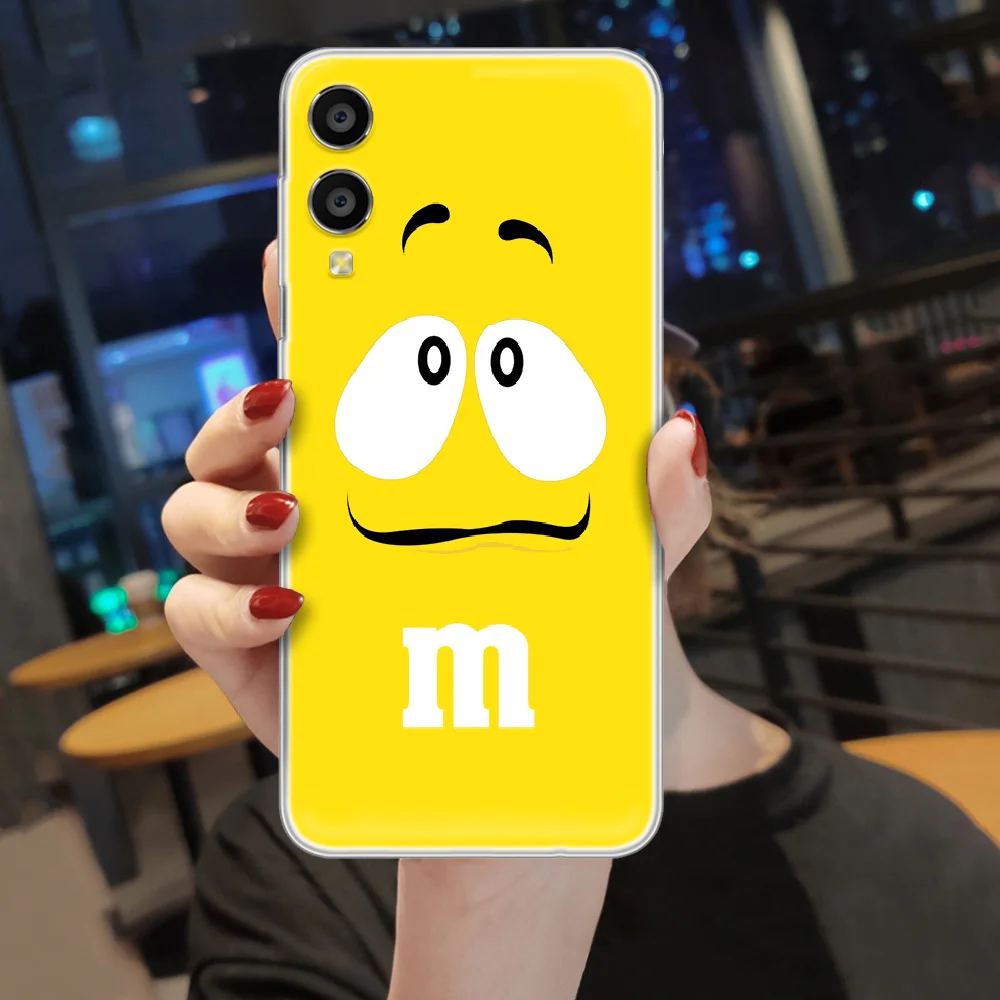 

M&Ms chocolate brand Phone Case hull For HUAWEI honor nova v 5 7 8 9 10 20 30 C A X Lite Pro transparent funda painting cover