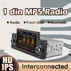 Автомагнитола 1 DIN, автомобильная аудиосистема, FM, Bluetooth, MP5 плеер, BT, громкая связь, USB, AUX вход, автомобильное стерео радио в приборной панели