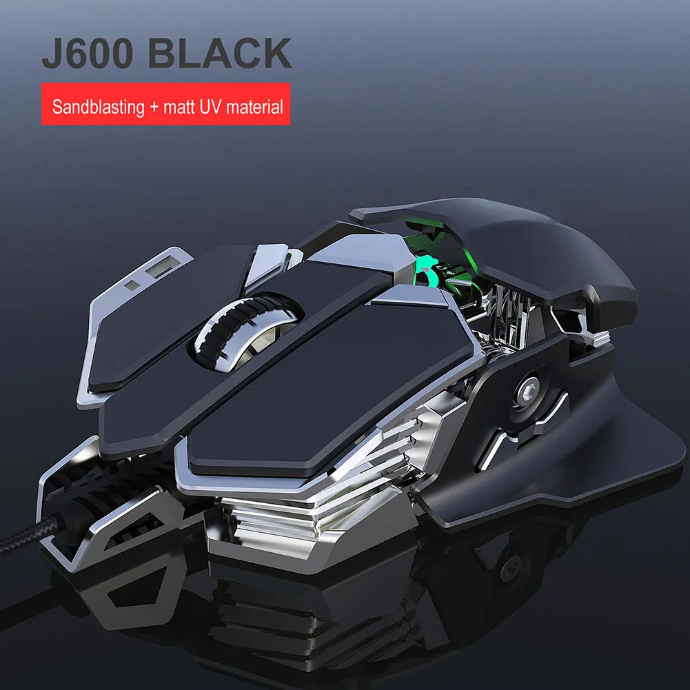 Механическая Проводная игровая мышь 6400DPI программируемая компьютерная