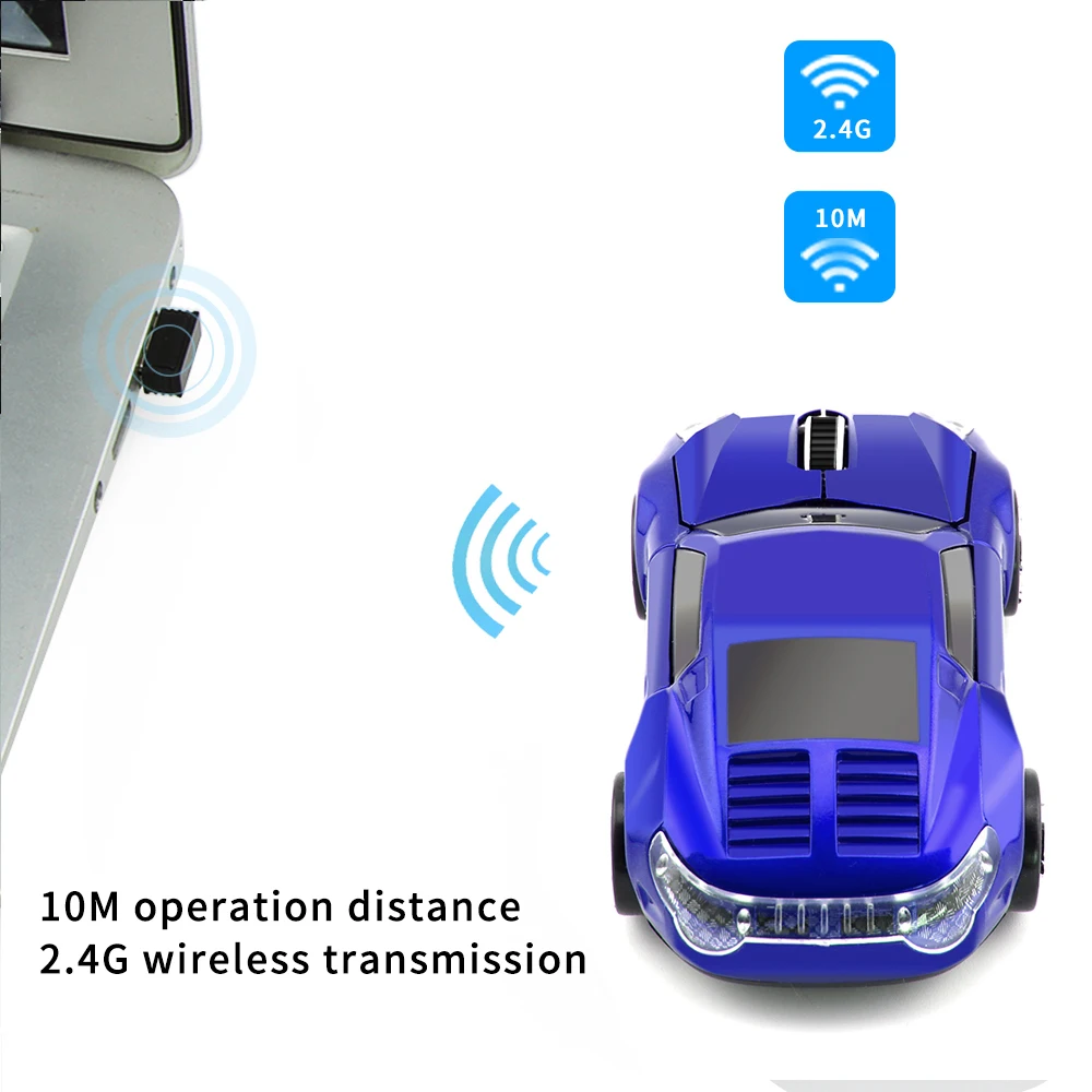 CHYI Wireless Optical Car Mouse Ergonomic 1600 DPI Coupe Racing Automobile Sportscar Mice 2.4Ghz Sem Fio Rato Roadster Super Car|mouse