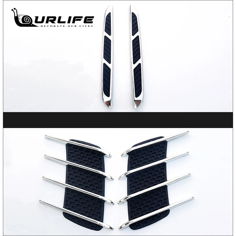 

Engine Hood Air Outlet Flow Vent Sticker Fender Shark Fin Bumper Intake Cover Grill Car Styling Auto Decoration Accessories