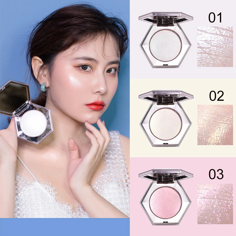 Glow Kit Highlighter Makeup Shimmer Powder Highlighter Palette Base Illuminator Highlight Face Contour Golden Bronzer