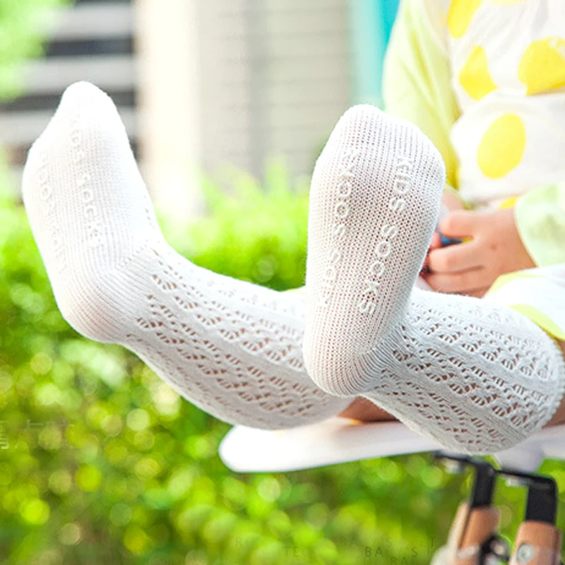 От 0 до 4 лет новые дышащие летние носки для малышей Хлопковые гольфы